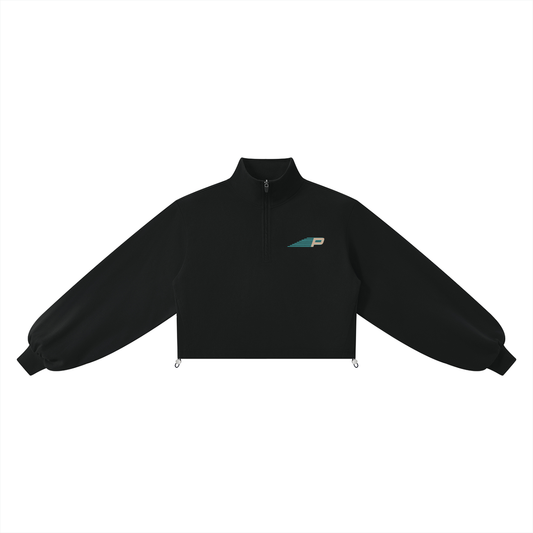 Run x Climb - Women’s Mock-Neck Quarter-Zip Sweatshirt