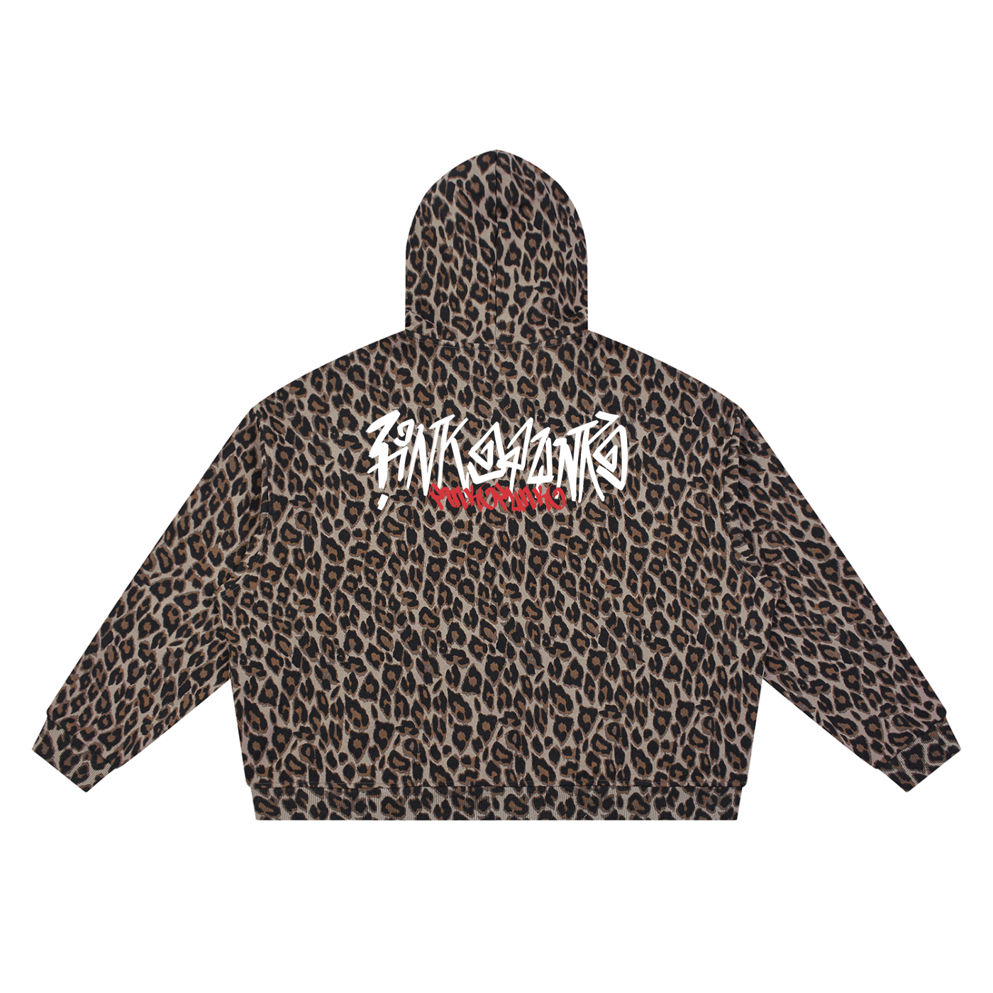Graffiti - Unisex Leopard Full Zip Hoodie