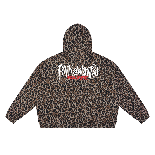 Graffiti - Unisex Leopard Full Zip Hoodie