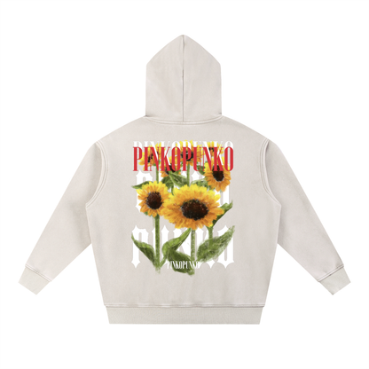 Summer Sunflowers - Washed Oversize Hoodie