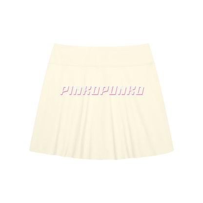 26A-Line Contrast Panel Slit Skort