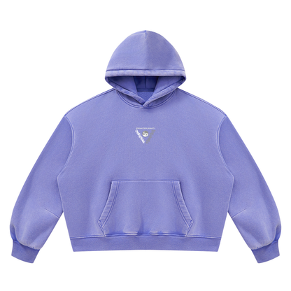 Iconic - Unisex Vintage Wash Boxy Fleece Hoodie