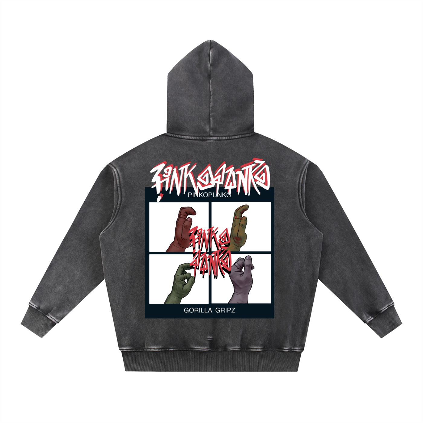 Gorilla Gripz - Washed Oversized Hoodie