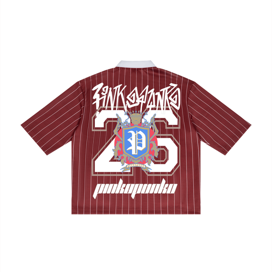 Burgandie - Pinstripe Soccer Jersey