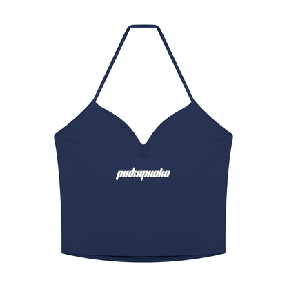 26 Essential - Women's Ruched Halter Tank Top