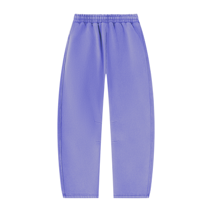 Pin and Pang - Unisex Vintage Wash Barrel Leg Fleece Sweatpants