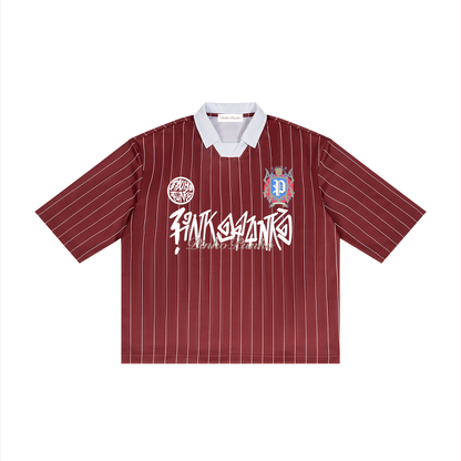 Burgandie - Pinstripe Soccer Jersey