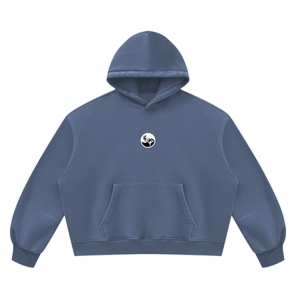 Pin and Pang - Unisex Vintage Wash Boxy Fleece Hoodie