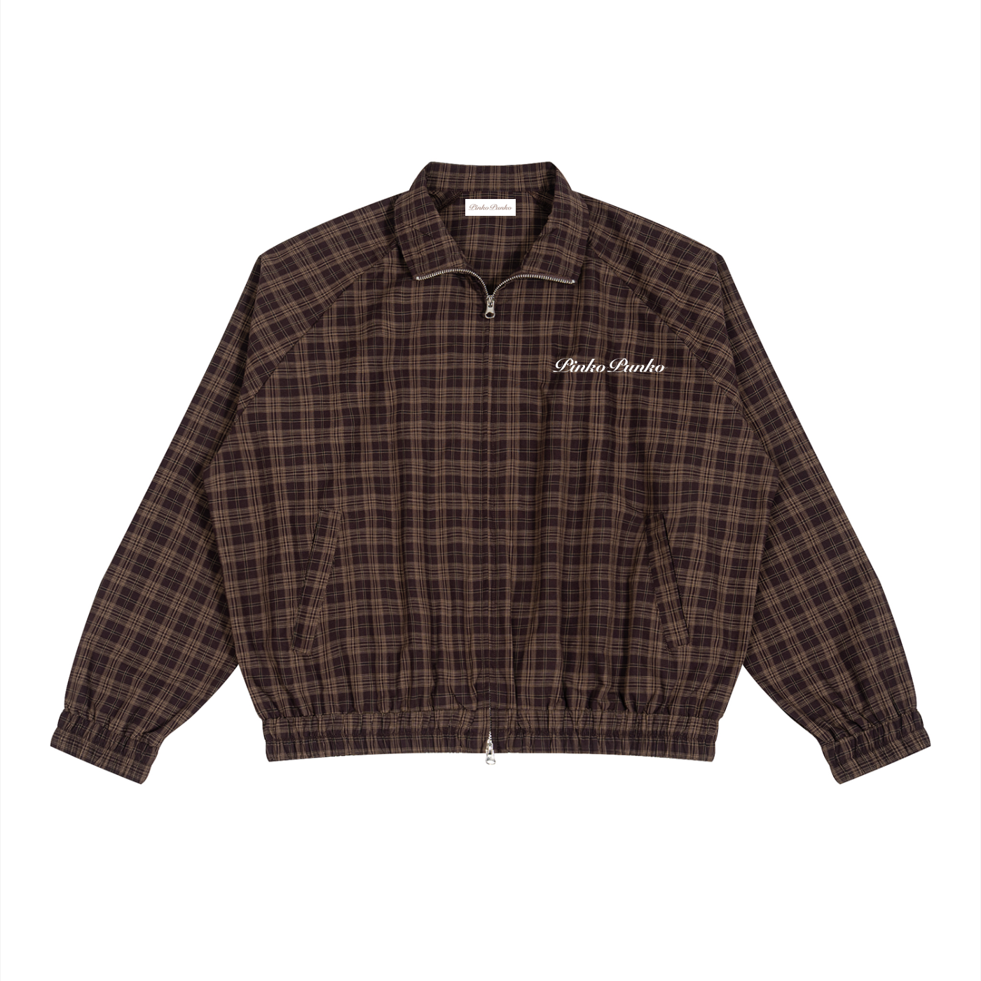 Staples - Plaid Full-Zip Track Jacket