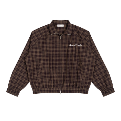 Staples - Plaid Full-Zip Track Jacket