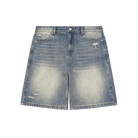 Angel/Devil - Washed Baggy Denim Shorts