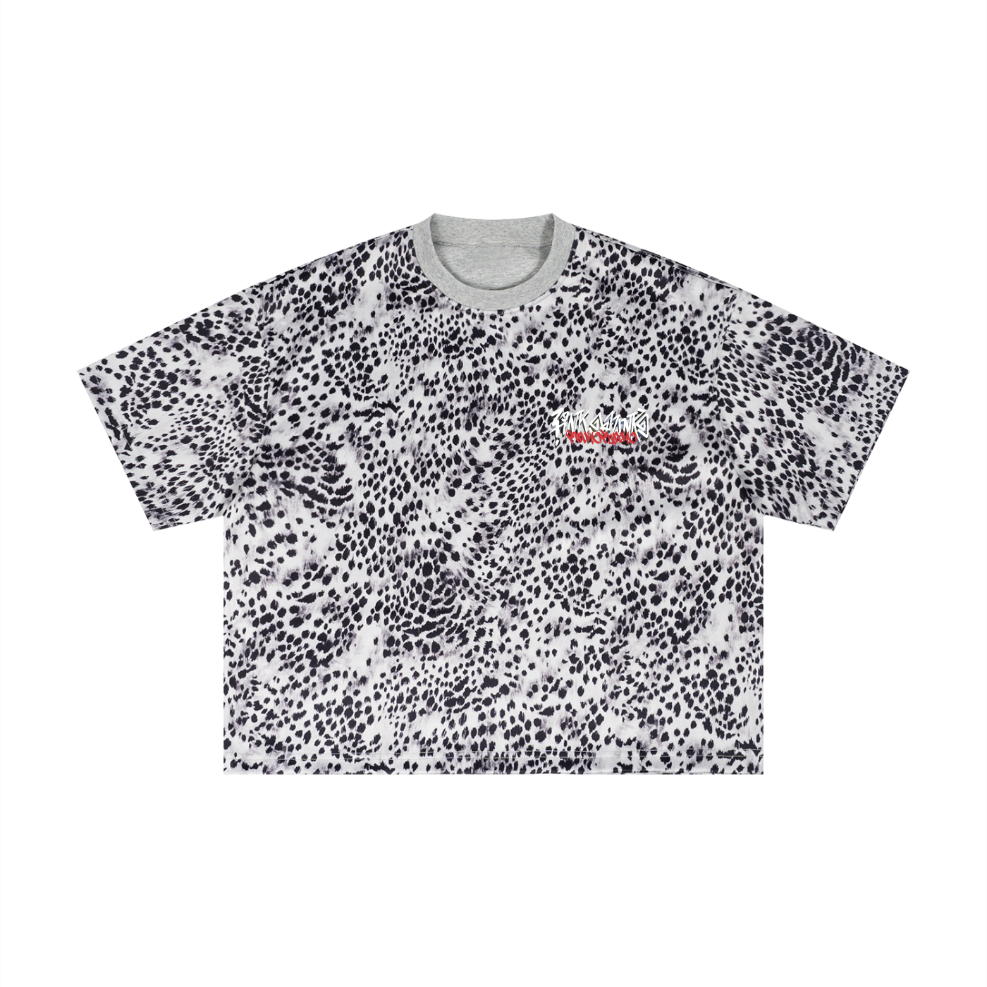 Meow - Leopard Boxy Tee