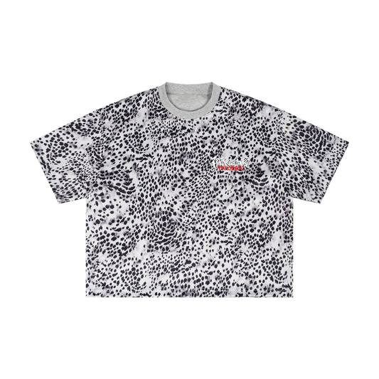 Meow - Leopard Boxy Tee