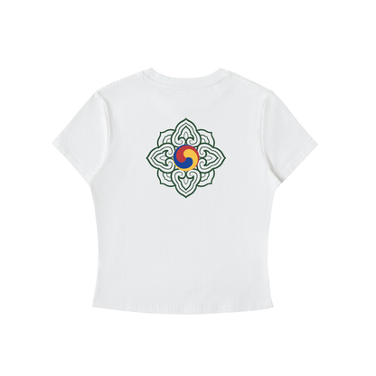 Dancheong Crane - Bodycon Tee