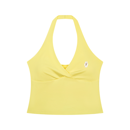 26 Essential - Women’s Ruched Halter Tank Top