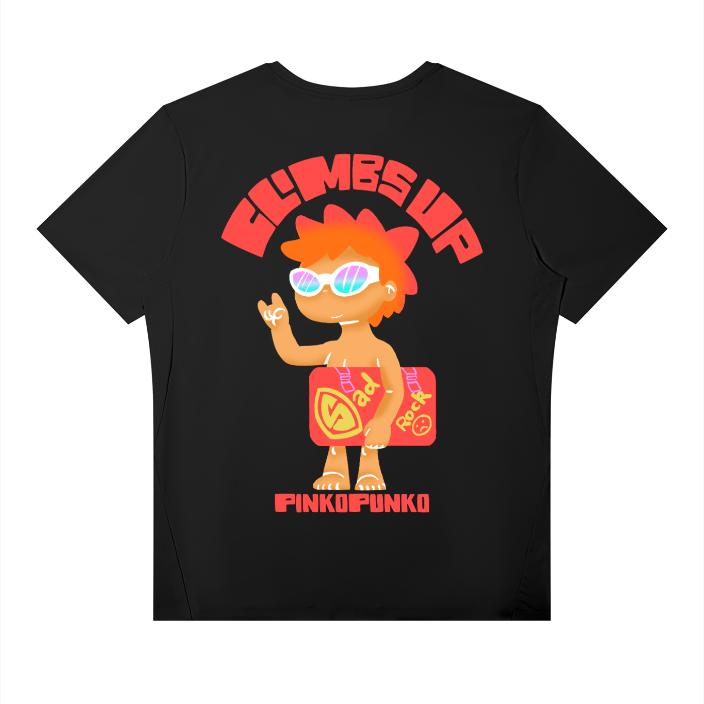 Climbs Up Dude - Lightweight Performance T-Shirt v1