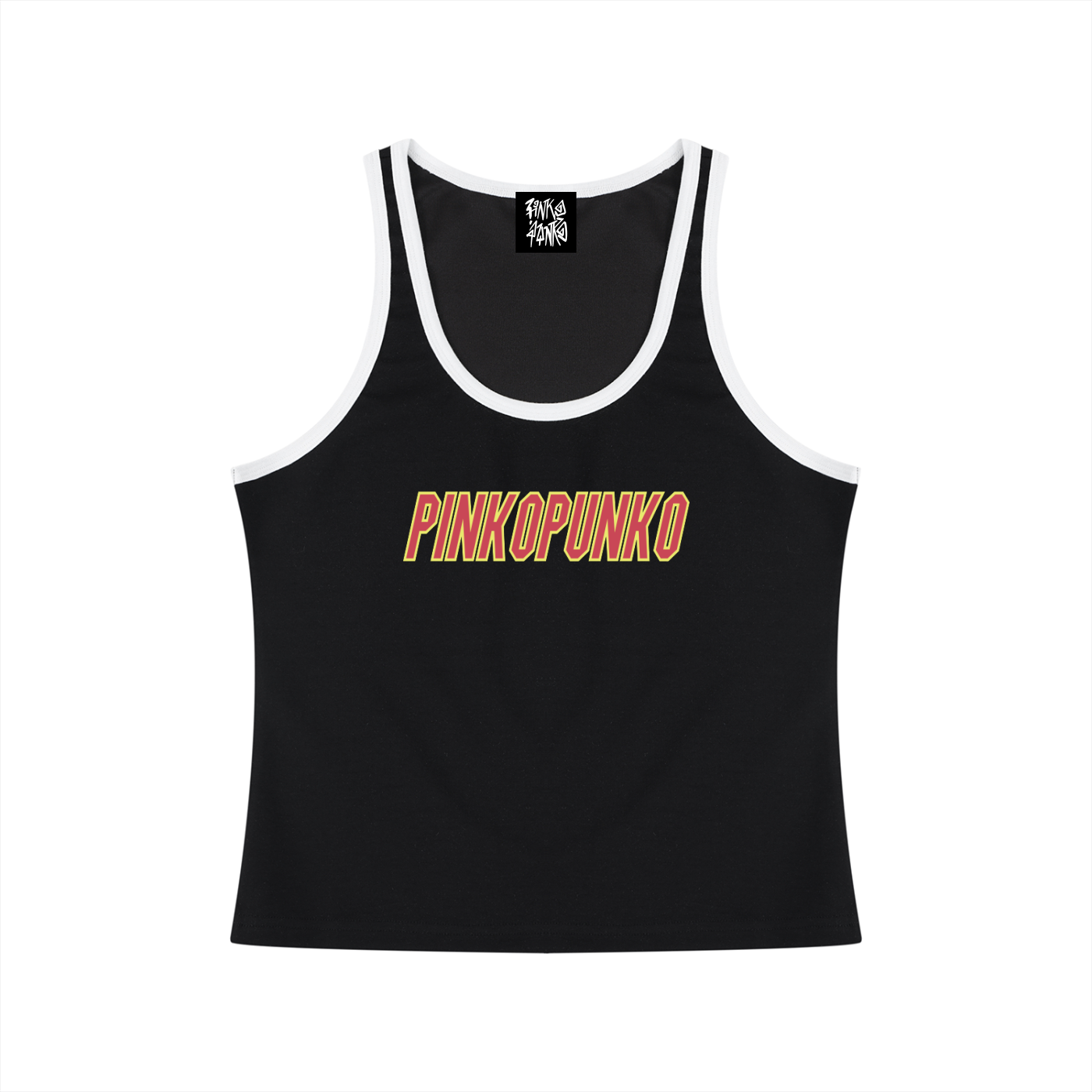 Ganba - Color Block Cropped Tank Top