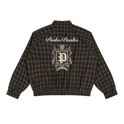 Staples - Plaid Full-Zip Track Jacket