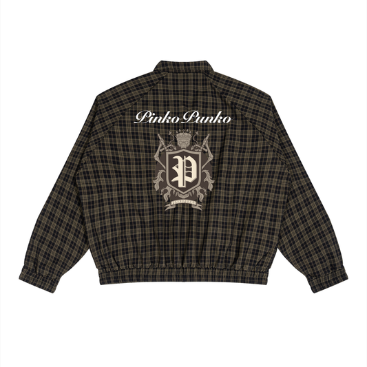 Staples - Plaid Full-Zip Track Jacket