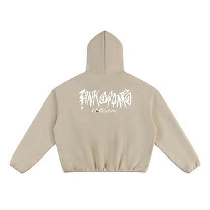 Pin and Pang - Boxy Piping Fleece Hoodie