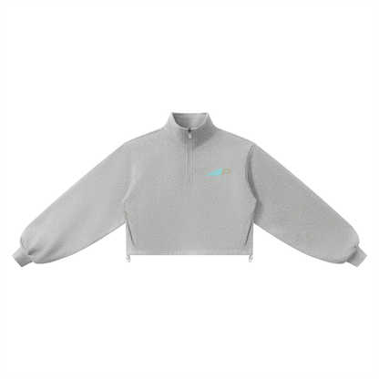 Run x Climb - Women’s Mock-Neck Quarter-Zip Sweatshirt