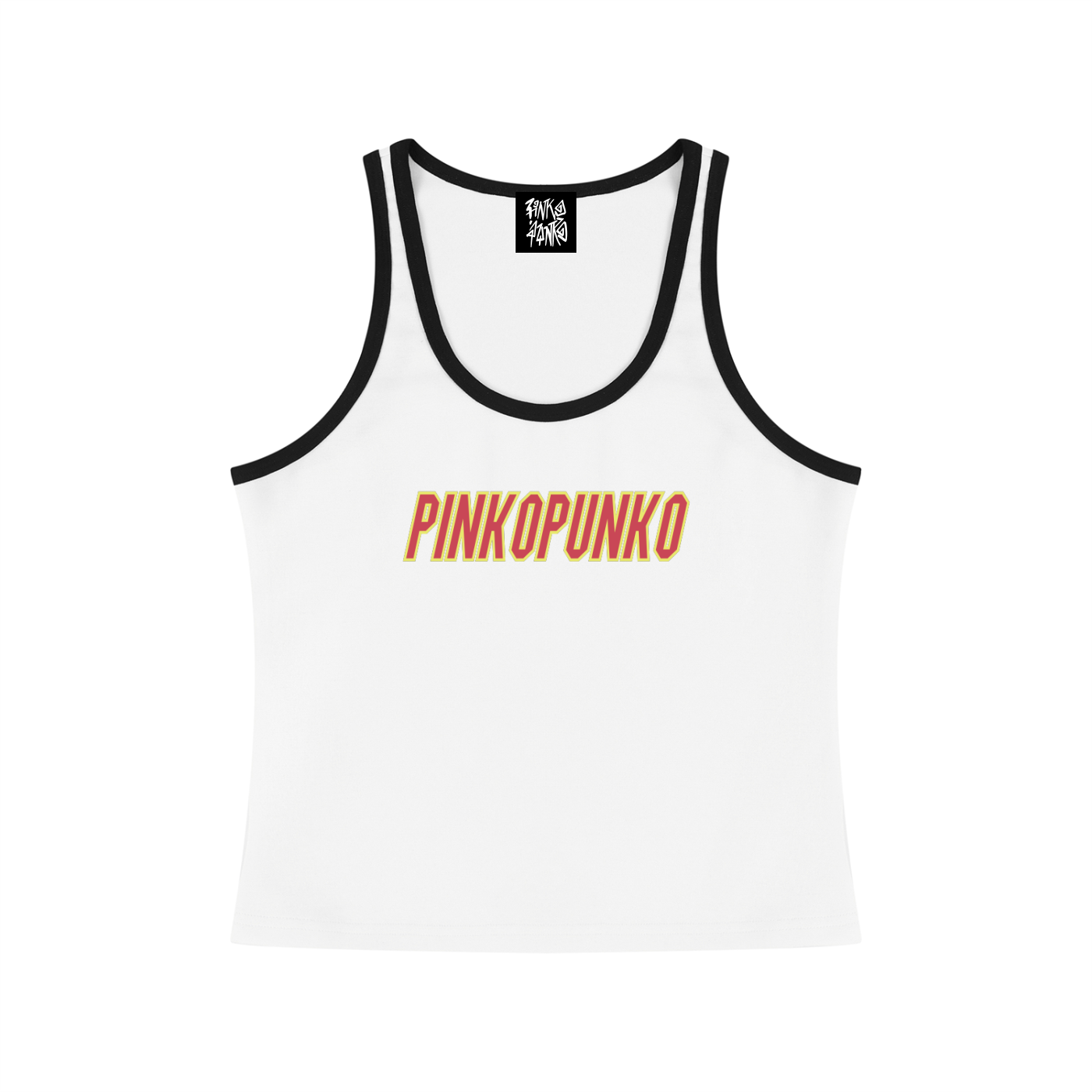 Ganba - Color Block Cropped Tank Top