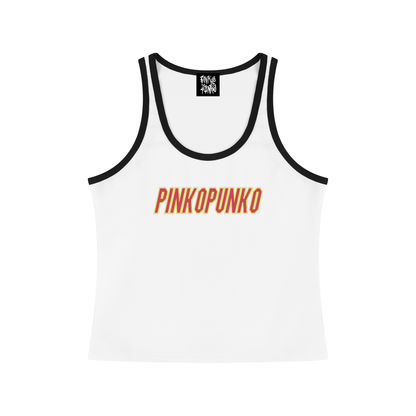 Ganba - Color Block Cropped Tank Top