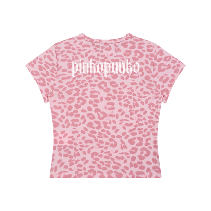Butterfly - Women’s Leopard Crop T-Shirt