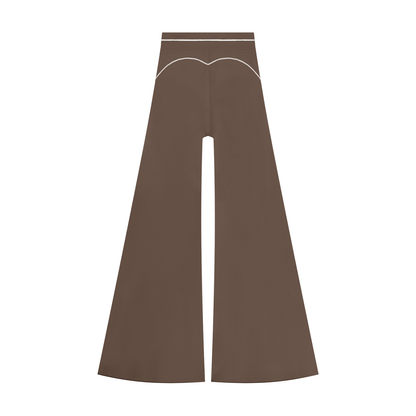 26 Essential - High Rise Topstitching Flared Leggings