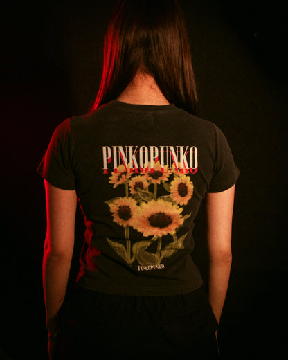 Summer Sunflowers - Washed Slim Fit Tee