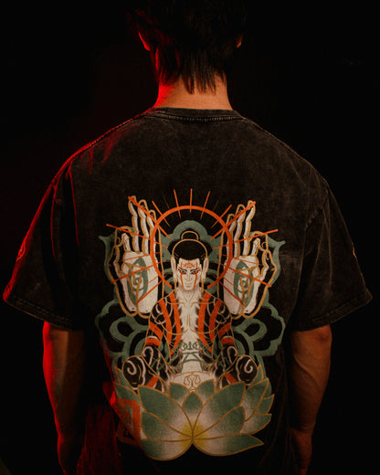 Buddha's Enlightenment - Oversized Washed Tee