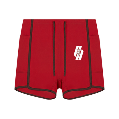 26 Essential - High Rise Color Block Legging Shorts
