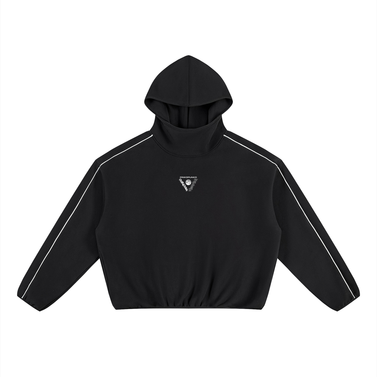 Iconic - Boxy Piping Fleece Hoodie