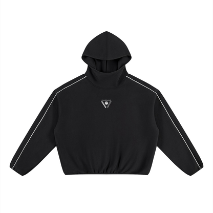 Iconic - Boxy Piping Fleece Hoodie