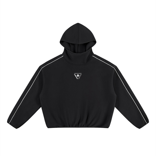 Iconic - Boxy Piping Fleece Hoodie