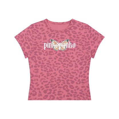 Butterfly - Women’s Leopard Crop T-Shirt