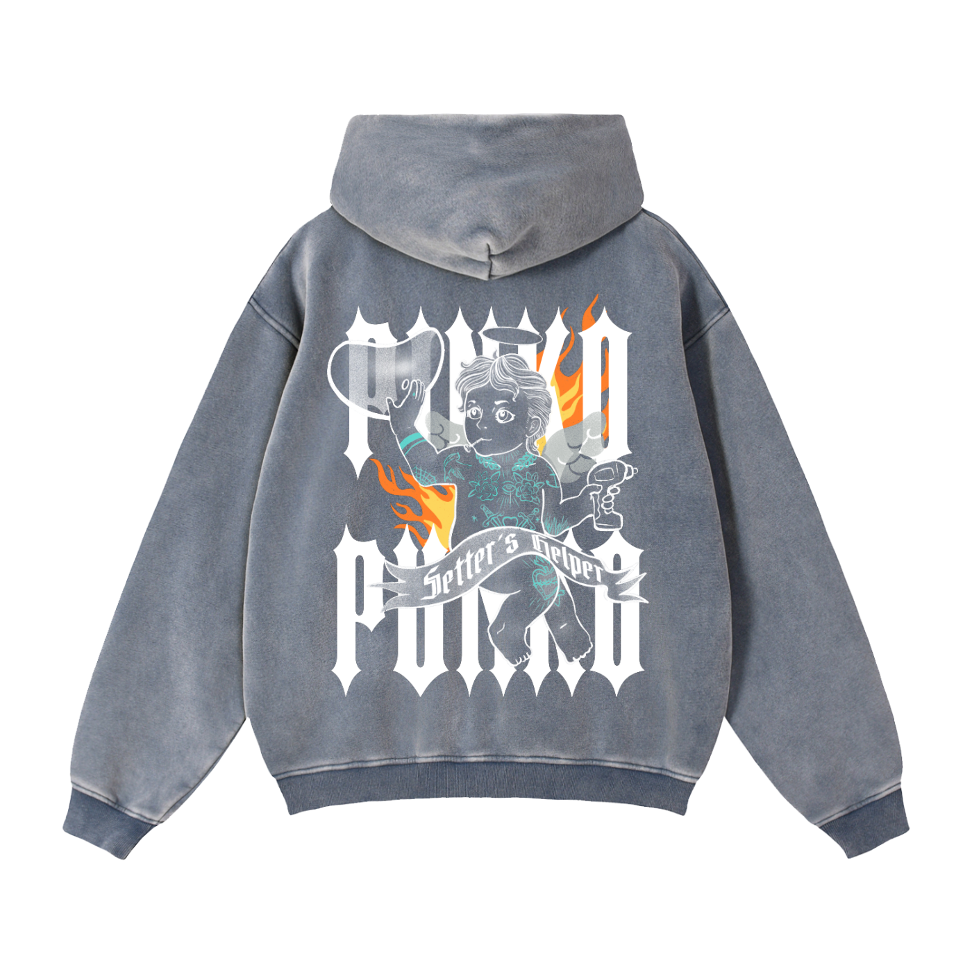Angels Helper - Zip-Through Boxy Fleece Hoodie