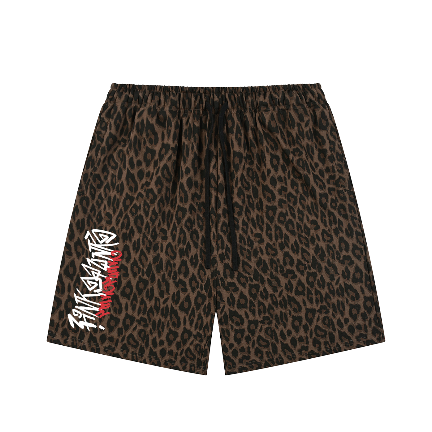 Graffiti - Leopard Drawstring Shorts