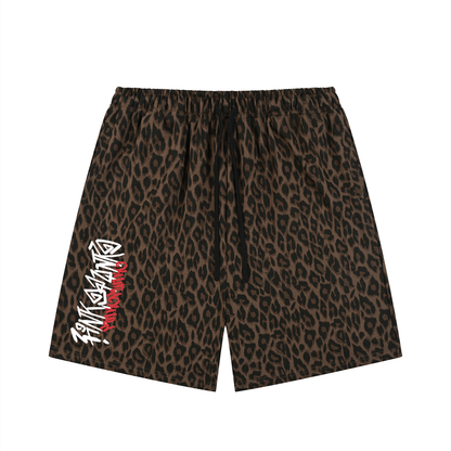 Graffiti - Leopard Drawstring Shorts