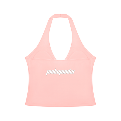 26 Essential - Women’s Ruched Halter Tank Top