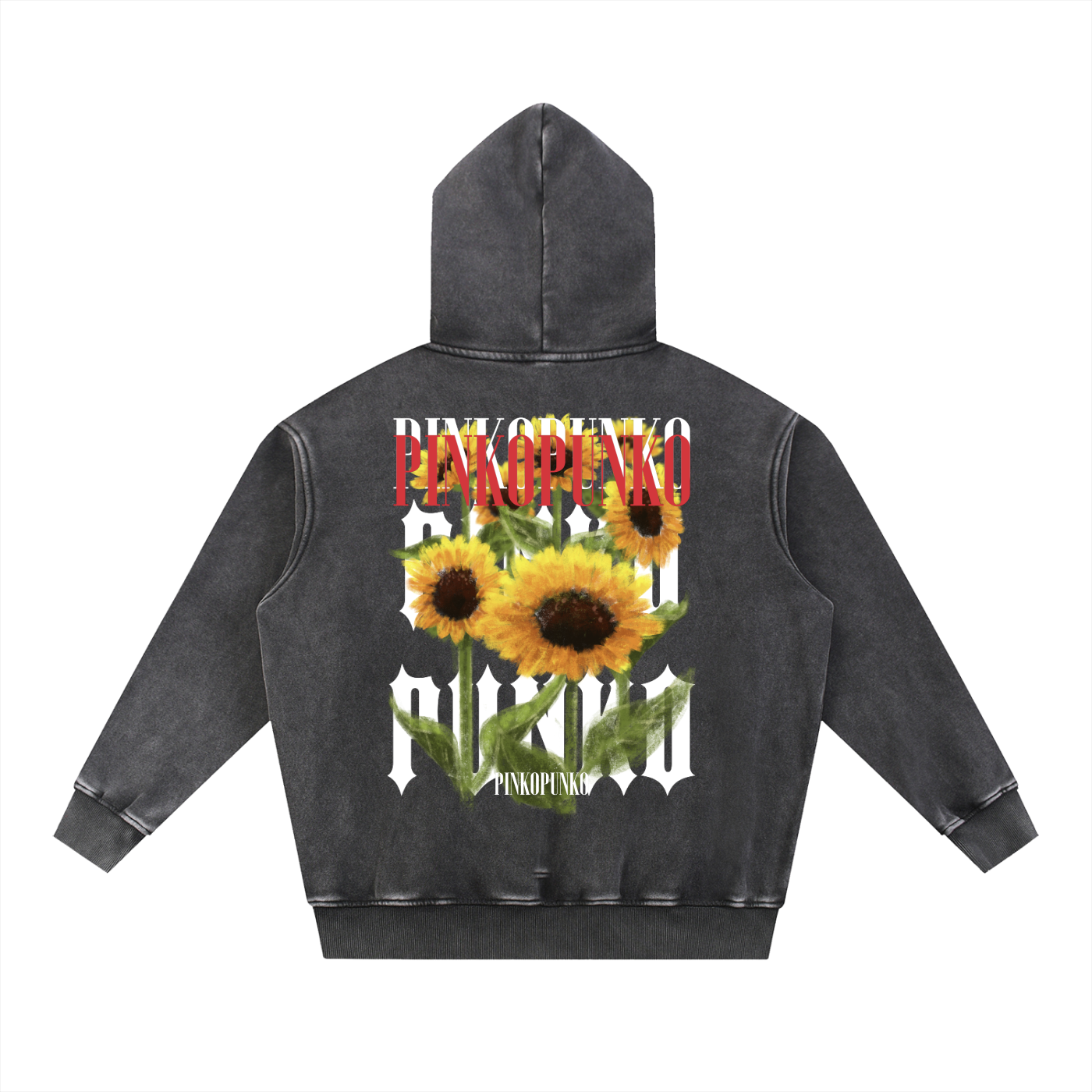 Summer Sunflowers - Washed Oversize Hoodie