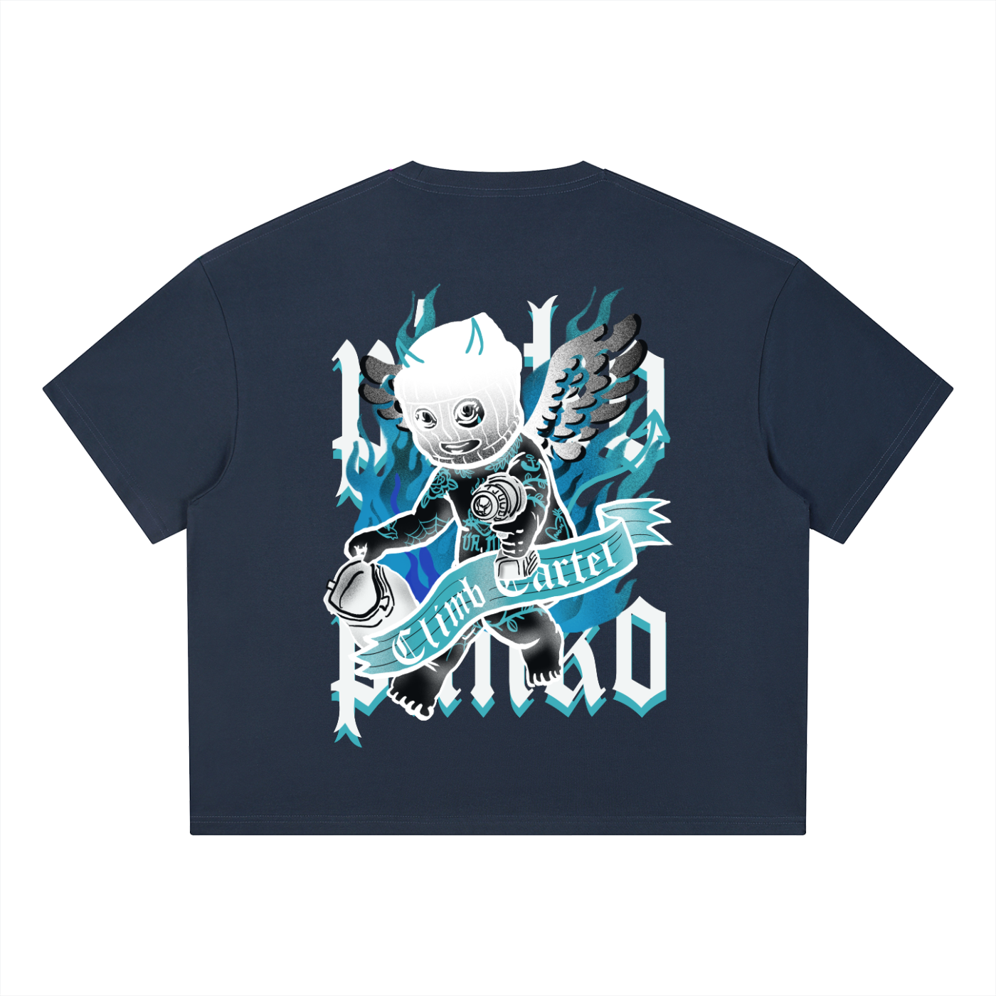 Climb Cartel (dark) - Boxy Coolmax Tee