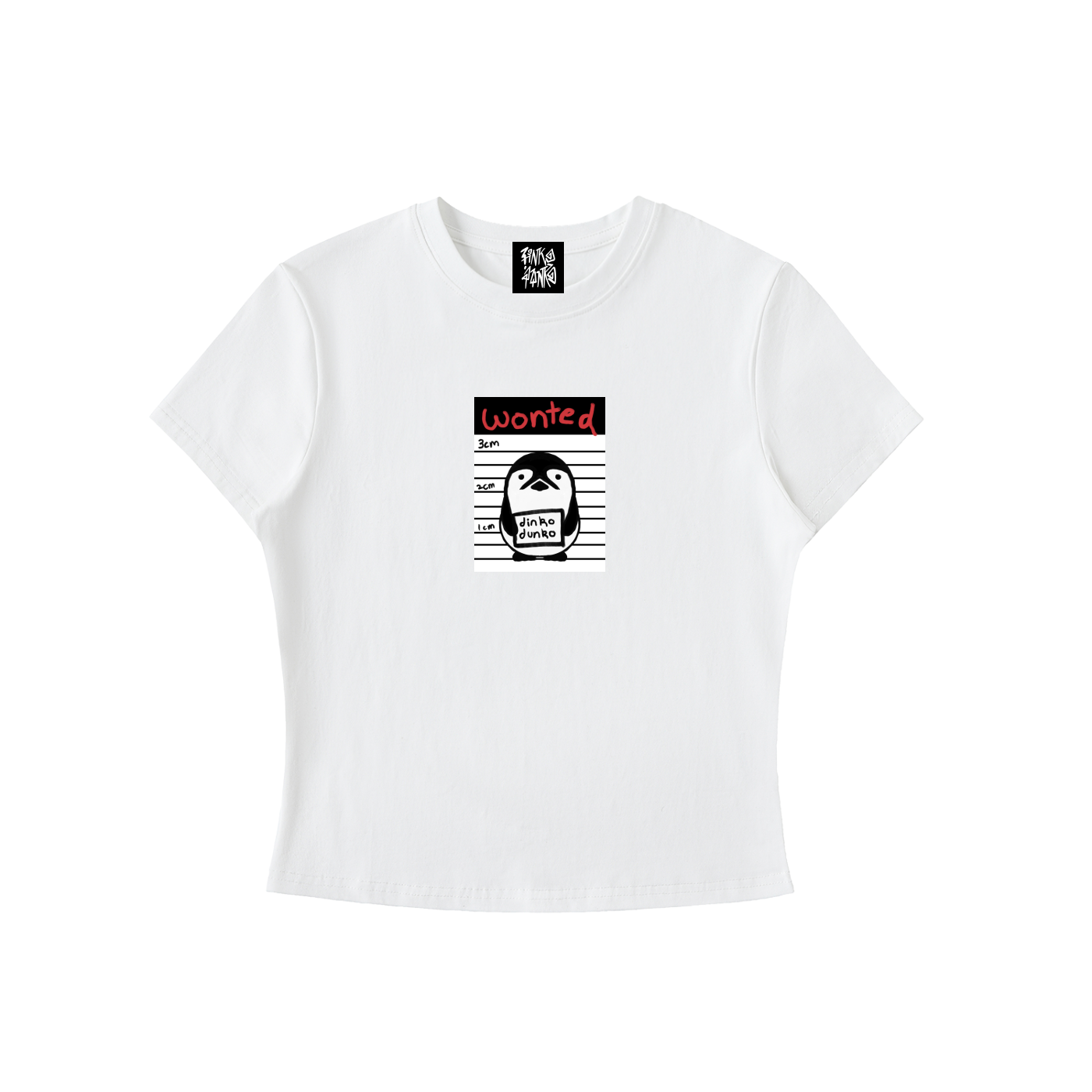 Wonted Dinko Dunko - Bodycon Crewneck Tee