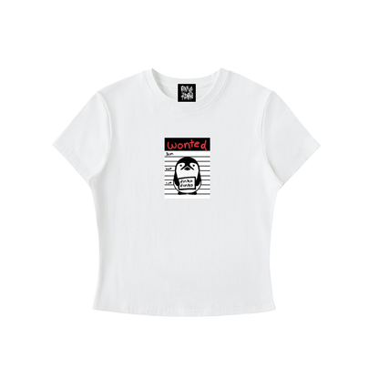 Wonted Dinko Dunko - Bodycon Crewneck Tee