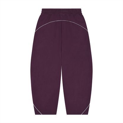 Iconic - Unisex Piping Fleece Barrel Leg Sweatpants