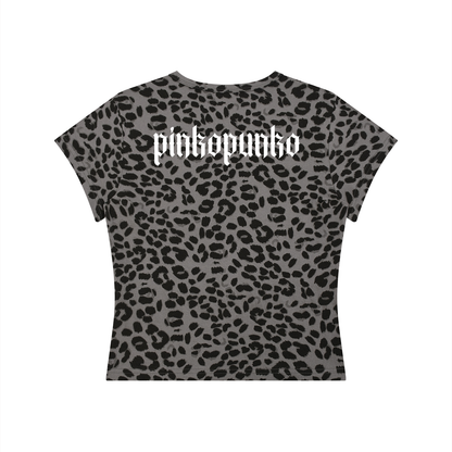 Butterfly - Women’s Leopard Crop T-Shirt