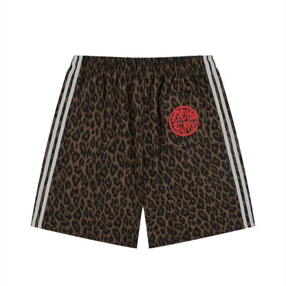 Graffiti - Leopard Drawstring Shorts