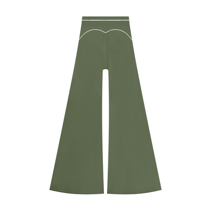 26 Essential - High Rise Topstitching Flared Leggings