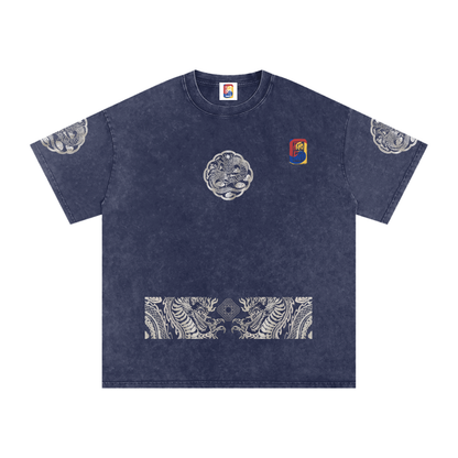 Royal Dragon Hanbok - Washed Oversized Tee