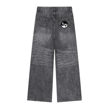Pin and Pang - Vintage Wash Denim Jeans